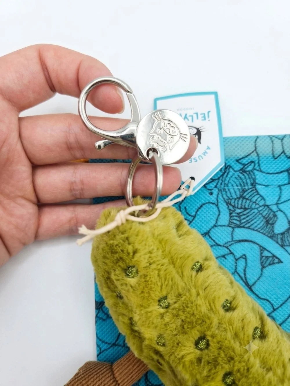 Jellycat Pickle Plush Bag Charm